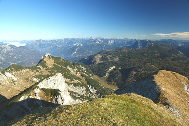 Poho Totes Gebirge z  vrcholu Gamsfeld (2027 m)