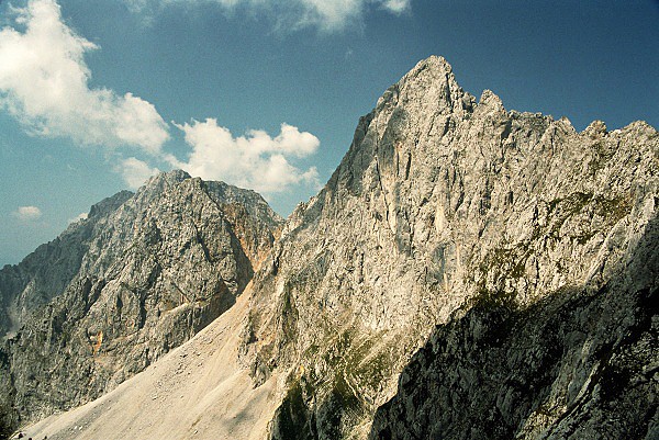 Jin stny vrcholu Ellmauer Halt (2 344 m)