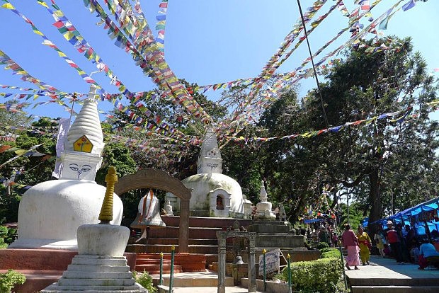 Turistick vletn a poznvac buddhistick centrum - Swayambhu