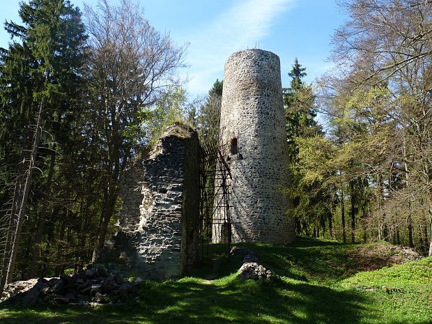 Zcenina hradu Wolftejn