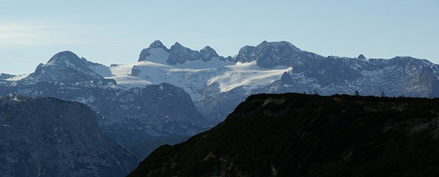 Dachstein (2995 m) z nhorn planiny Zinkenu