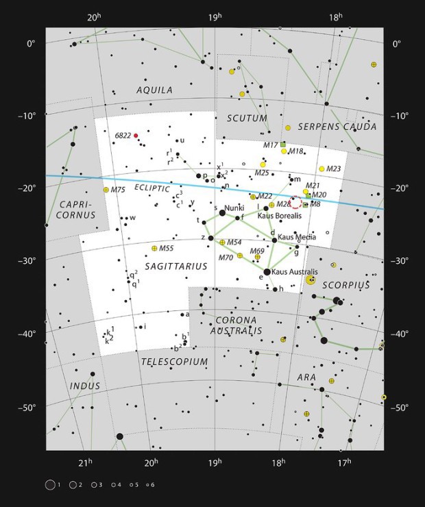 Oblast hvzdotvorby NGC 6559 v souhvzd Stelce