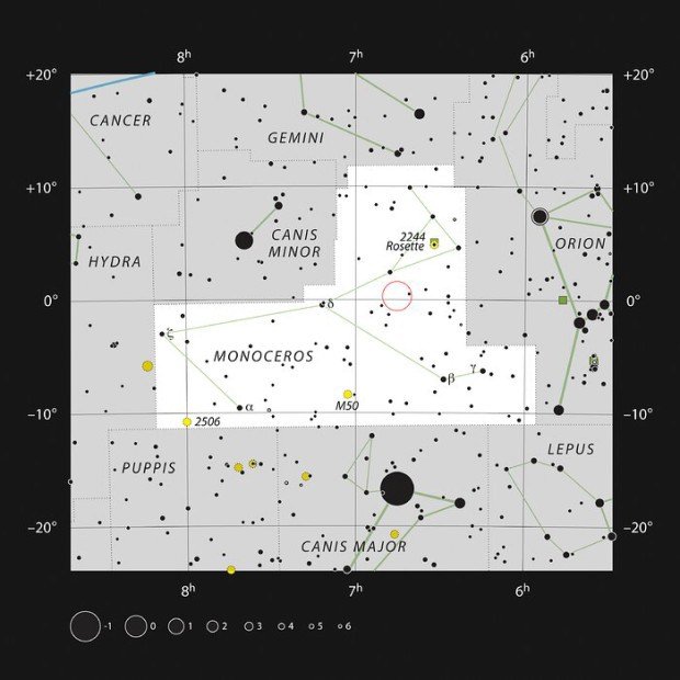 Mlhovina Sh2-284 v souhvzd Jednoroce