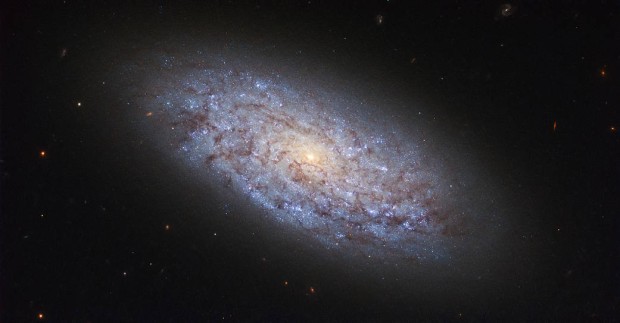 Spirln trpasli galaxie NGC 5949 z HST