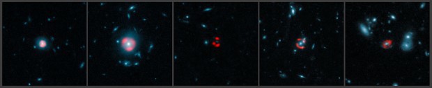 Mont kombinuje snmky ALMA se snmky z the NASA/ESA Hubble Space Telescope