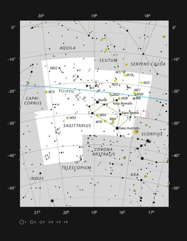 Sagittarius A* v souhvzd Stelce