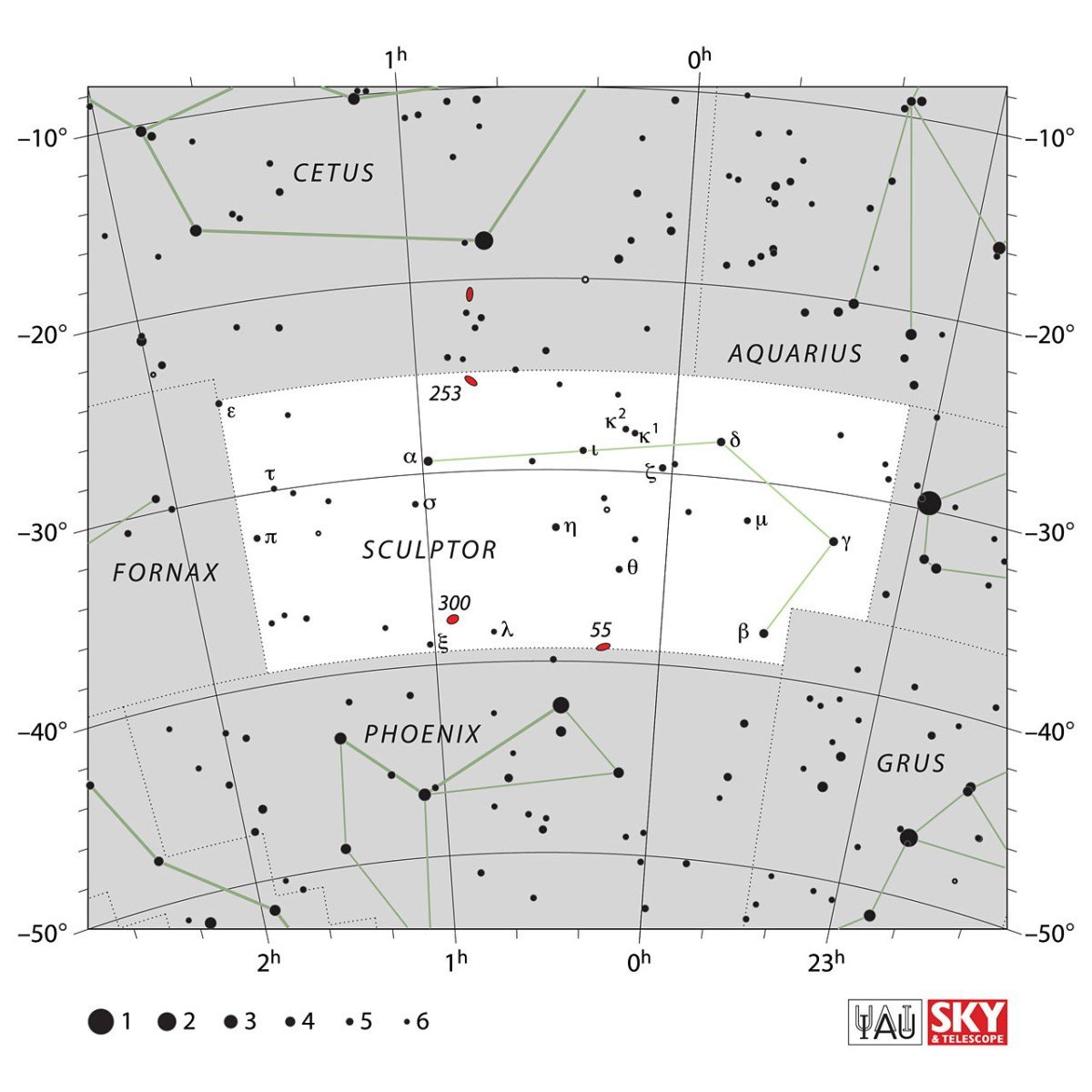 Mapa souhvzd Socha