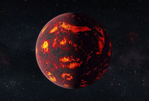 Umleck pedstava systmu 55 Cancri