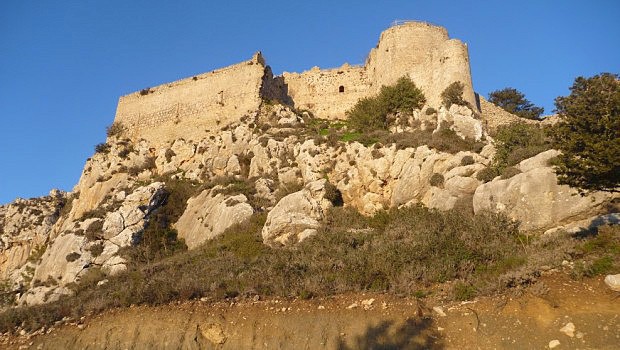 Hrad Kantara na vchodnm konci poho Pentadaktylos