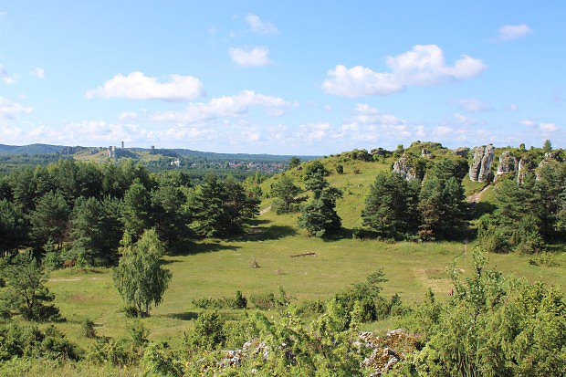 Pohled na hrad Olsztyn