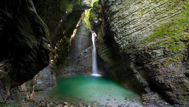 Vodopd Kozjak ve Slovinsku